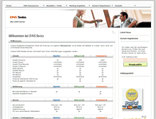 Tablet Screenshot of dns-swiss.ch